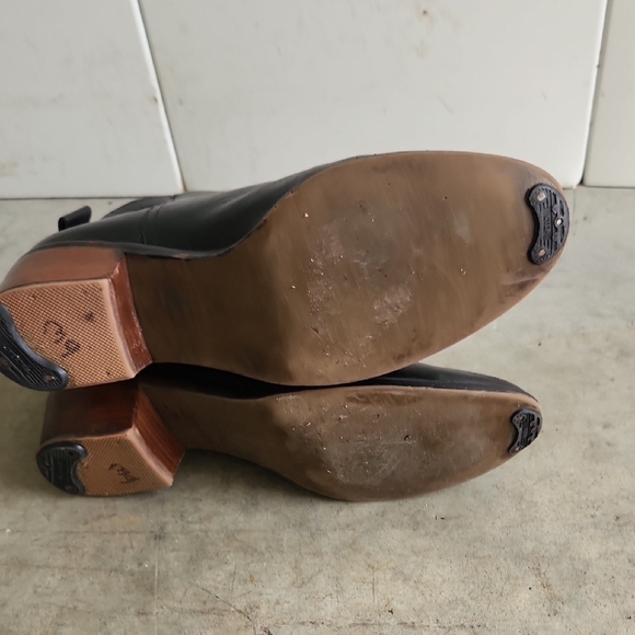 Kate Spade New York Black Leather Stacked Moto Ankle Boot Bootie Womens Sz - Picture 10 of 11